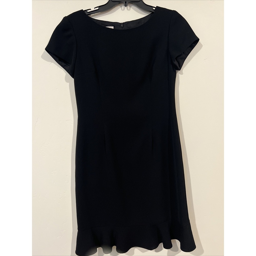 Talbots Petites Dress Sz 6P Back Zipper Sleeveless Lined Black